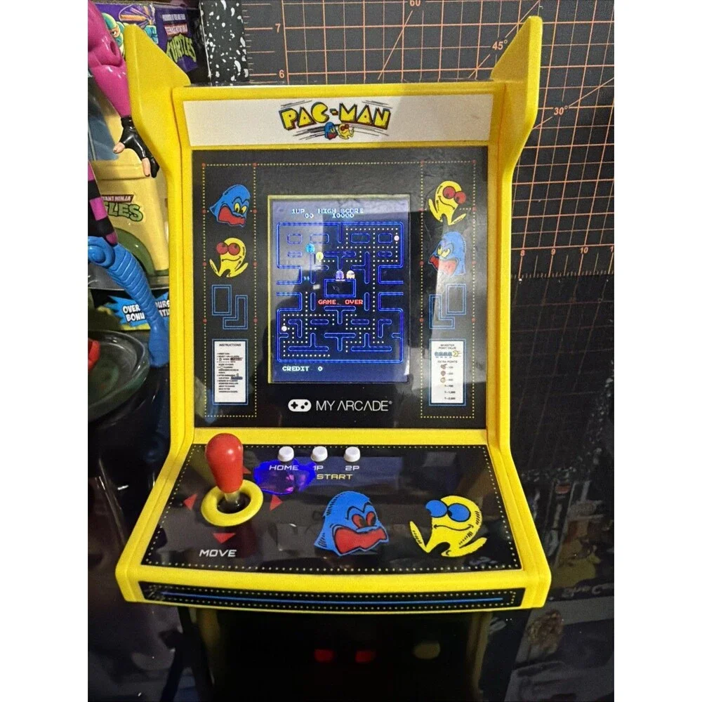 My Arcade Pac-Man Micro Player Mini Retro Arcade Game Tested Working Yellow